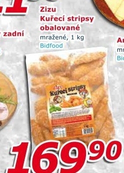 Obalované kuřecí stripsy mražené Zizu