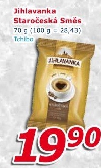 Mletá káva Staročeská směs Jihlavanka