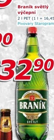 Pivo světlé výčepní 10° Braník