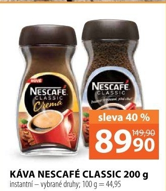 Instantní káva Nescafé Classic