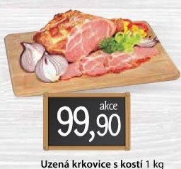 Uzená krkovice s kostí