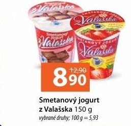 Jogurt smetanový ochucený z Valašska Mlékárna Valašské Meziříčí