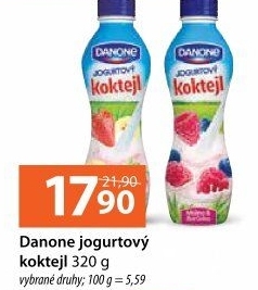 Jogurtový nápoj koktejl Danone
