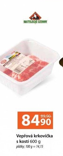 Vepřová krkovice s kostí Kostelecké uzeniny
