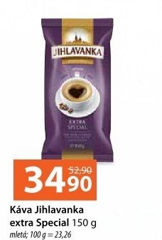 Mletá káva extra speciál Jihlavanka