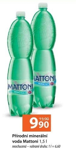 Přírodní voda Mattoni