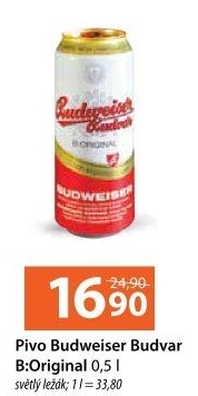 Pivo světlý ležák B: Original Budweiser Budvar