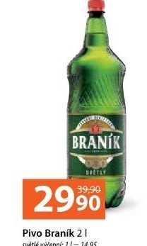 Pivo světlé výčepní 10° Braník