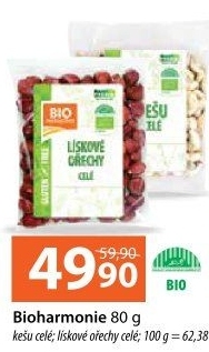 Kešu oříšky Bio Harmonie