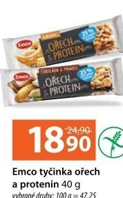 Proteinová tyčinka bez lepku Emco