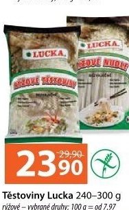 Těstoviny rýžové Lucka