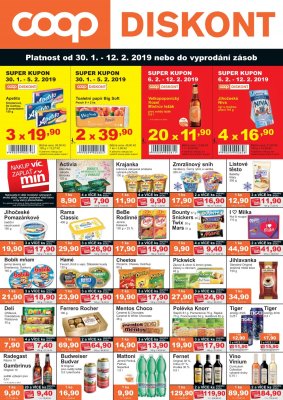 akční leták COOP 30.1.2019-12.2.2019