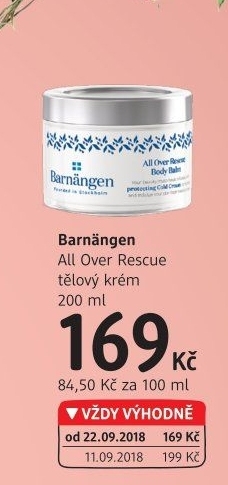 Tělový krém All Over Rescue Barnängen