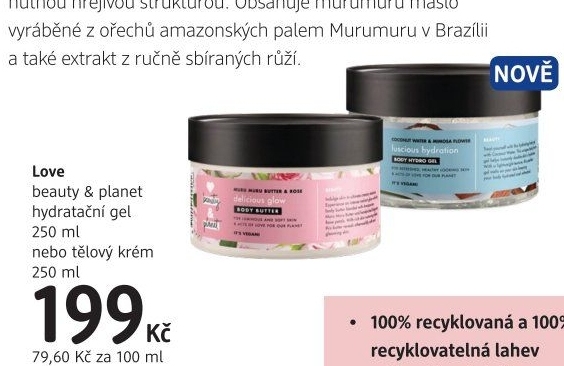Gel hydratační Love Beauty and Planet