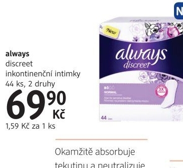 Vložky dámské slipové inkontinenční Always