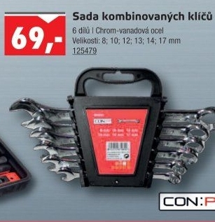 Sada plochých klíčů CON:P
