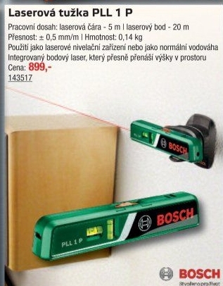 Laserová tužka Bosch PLL 1 P
