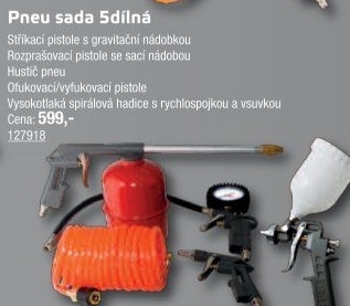 Sada pneumatického příslušenství