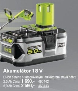 Akumulátor RB18L25 Ryobi