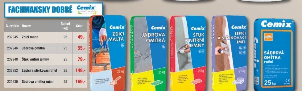 Zdící malta Cemix