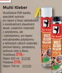 Montážní pěna Multi Kleber Den Braven