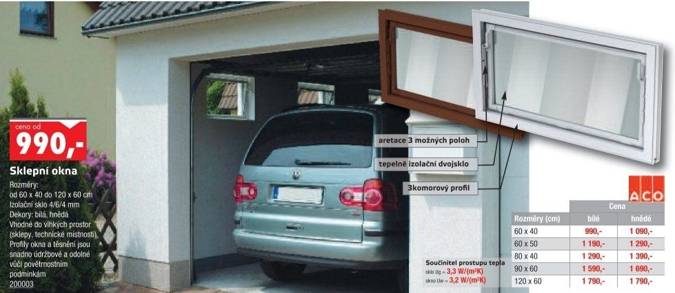 Jednokřídlé sklepní okno