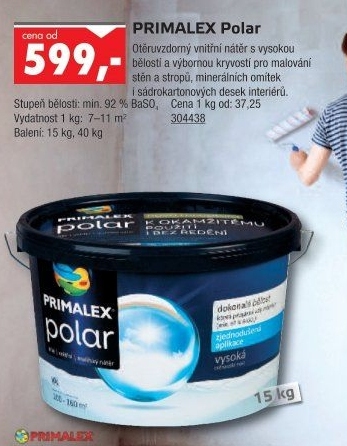 Interiérová barva Primalex Polar