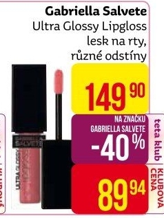 Lesk na rty Ultra Glossy Gabriella Salvete