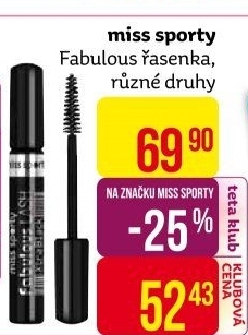 Řasenka Fabulous Lash Miss Sporty