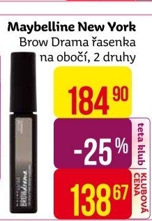 Řasenka na obočí Brow drama Maybelline