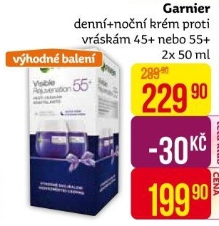 Balení krém denní a noční proti vráskám Garnier