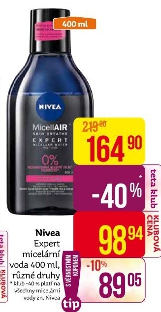 Micelární voda Nivea
