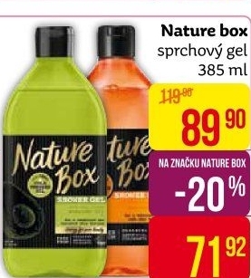 Sprchový gel Nature box