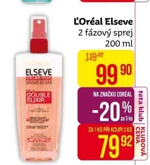 Dvoufázový balzám na vlasy ve spreji Double Elixir L'