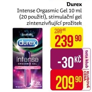 Gel lubrikační Intense orgasmic Durex