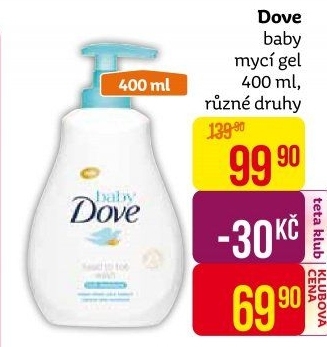 Mycí gel Baby Dove