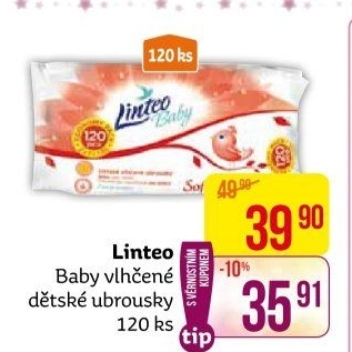 Vlhčené ubrousky dětské Linteo Baby