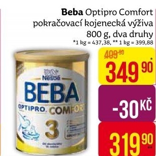Mléčná výživa Beba Optipro Comfort Nestlé
