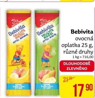Oplatka ovocná Bebivita