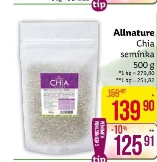 Chia semínka Allnature