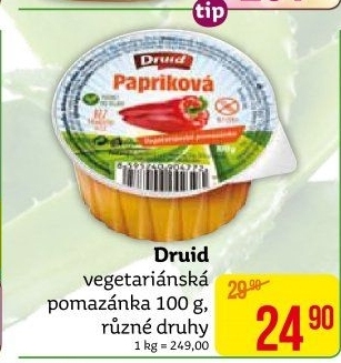 Vegetariánská pomazánka Druid