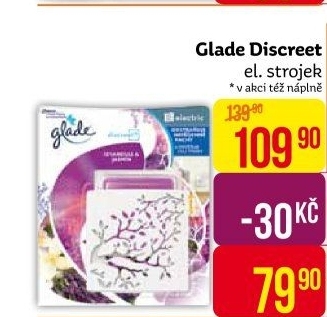 Osvěžovač vzduchu elektrický strojek Discreet Glade by Brise