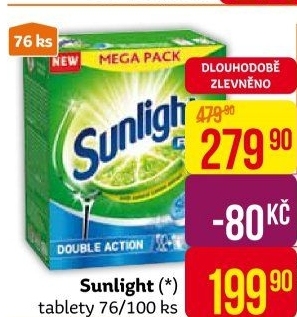 Tablety do myčky Sunlight