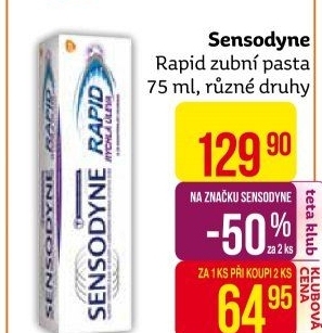 Pasta na zuby Rapid Sensodyne