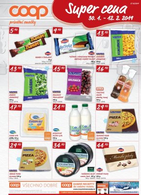 akční leták COOP 6.2.2019-12.2.2019