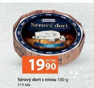 Sýrový dort tavený s nivou Madeta