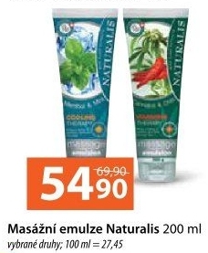 Masážní emulze Naturalis