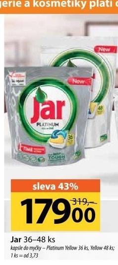 Kapsle do myčky Platinum Jar