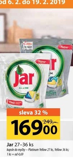 Kapsle do myčky Platinum Jar