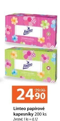 Papírové kapesníčky 2vrstvé Linteo - box